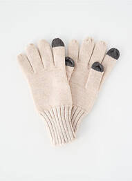 Gants stretch beige TIFFOSI femme