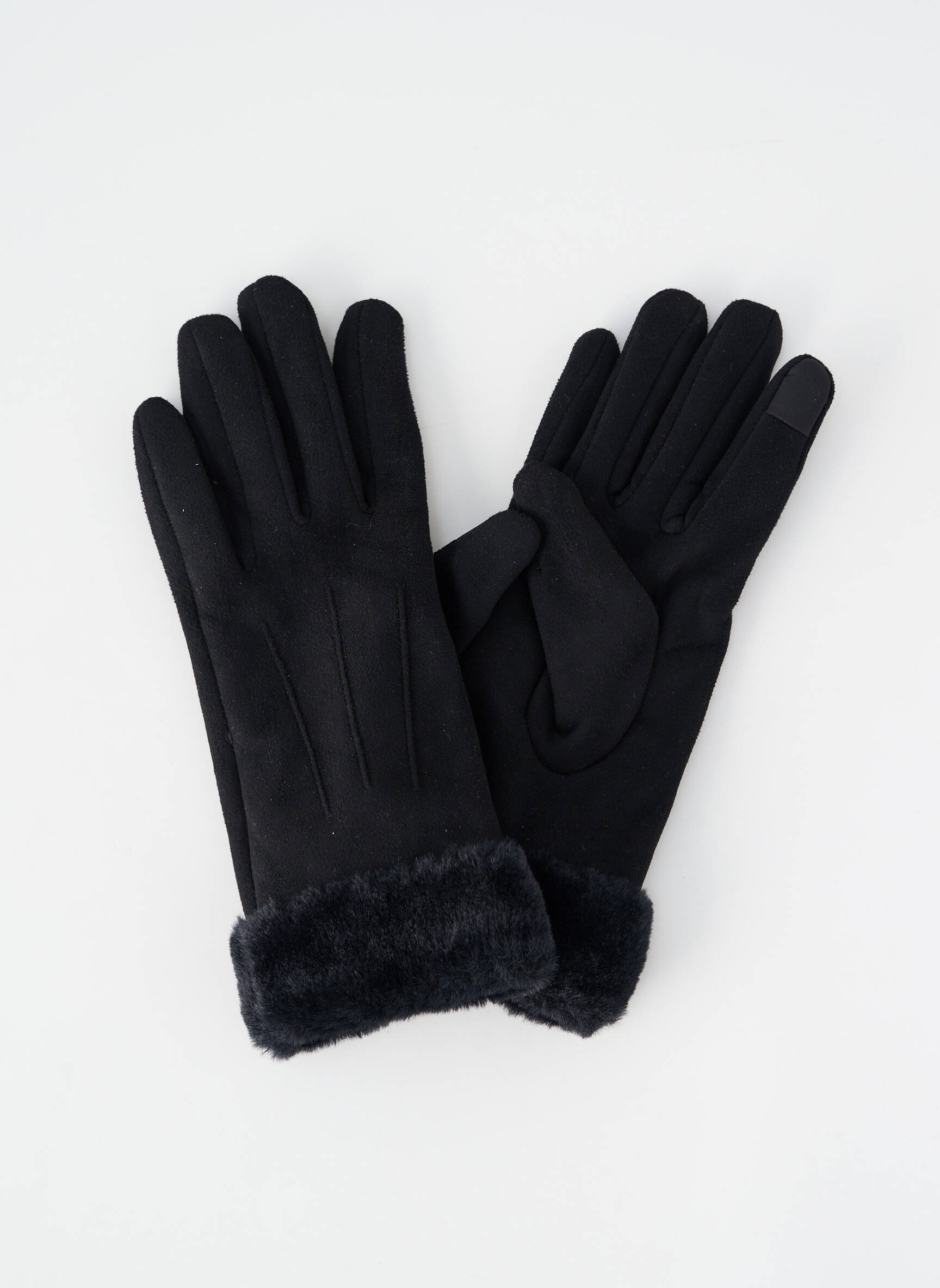 Gants tissage peau de pêche noir TIFFOSI femme