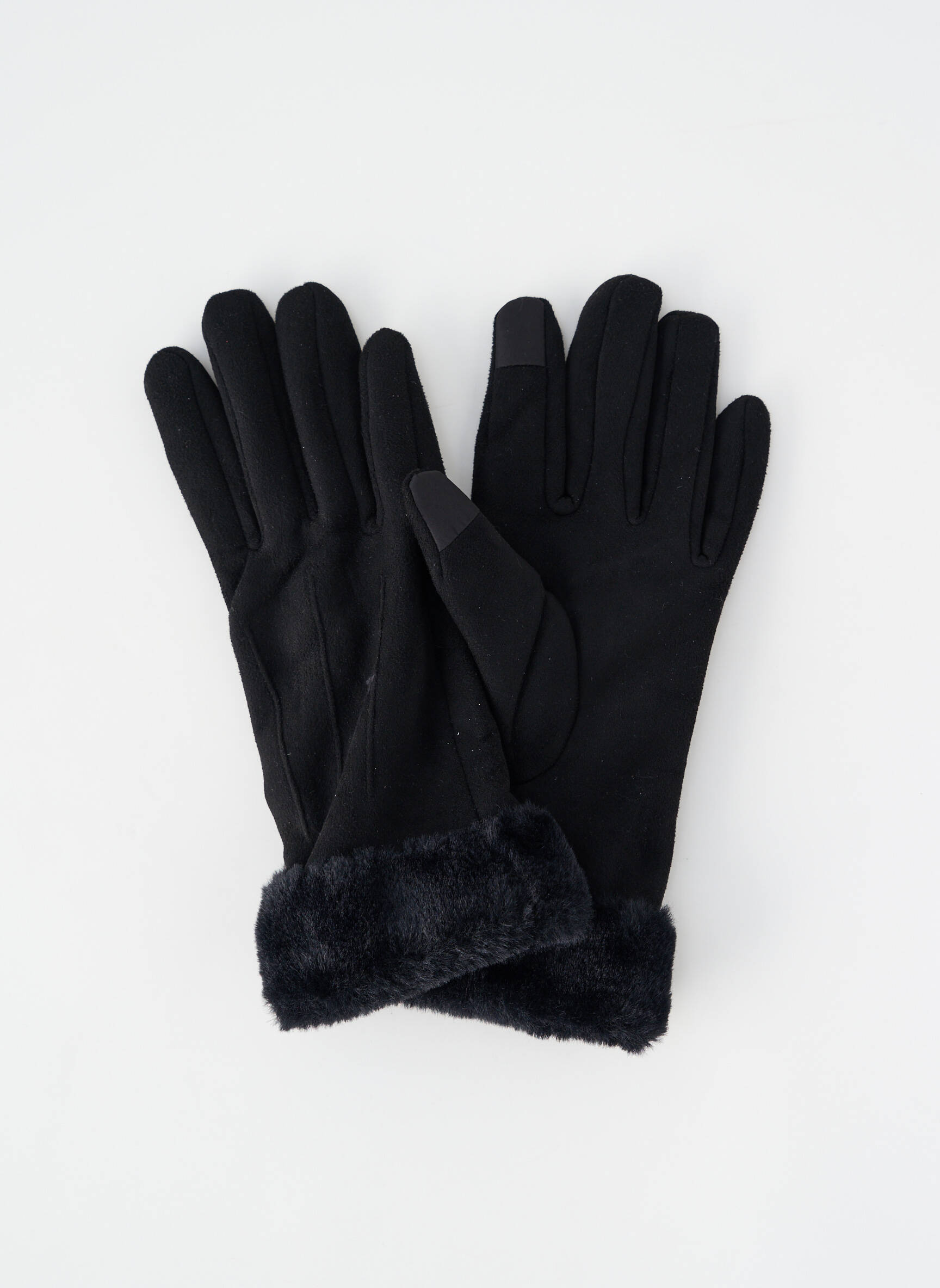 Gants tissage peau de pêche noir TIFFOSI femme