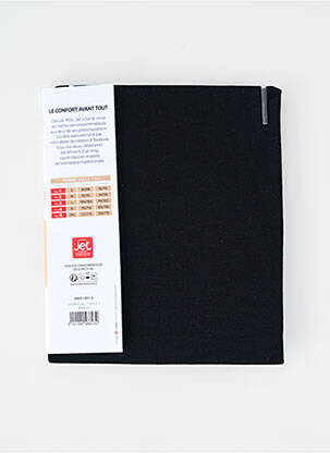 Top tissage jersey manches longues noir JET femme