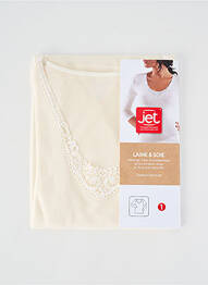 Top stretch manches longues beige JET femme