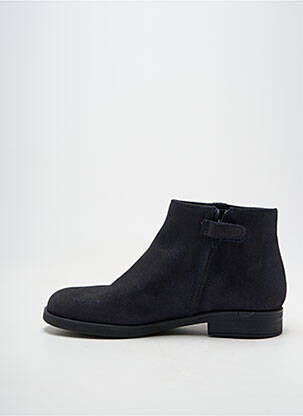 Bottines/boots tissage satiné talon plat jusqu'à 3cm bleu GEOX femme