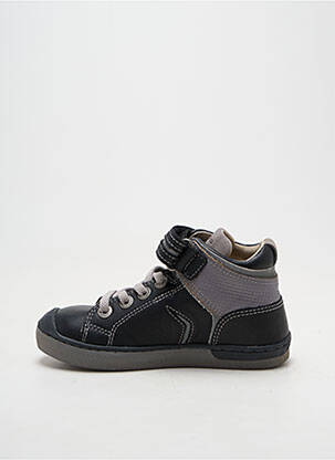 Baskets bout rond bout rond noir KICKERS garçon