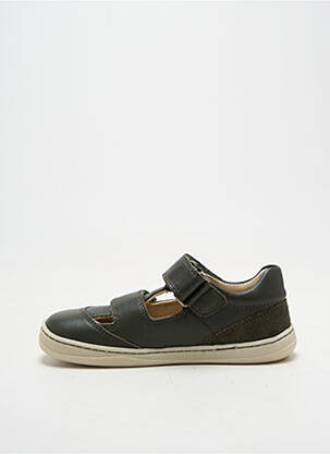 Sandales/nu pieds bout rond bout rond vert KICKERS garçon