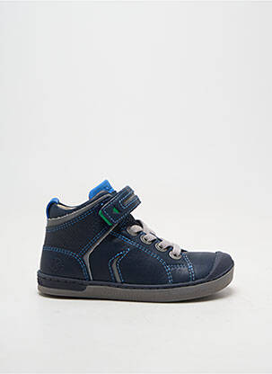 Bottillons plateforme plateforme bleu KICKERS garçon