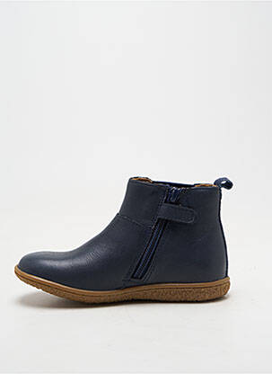 Bottines/boots bout rond bout rond bleu KICKERS fille