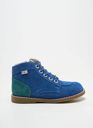 Bottines/boots bout rond chiquet bleu KICKERS garçon