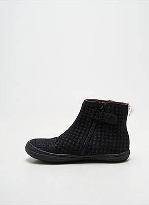 Bottines/boots tissage satiné bout rond noir BELLAMY fille