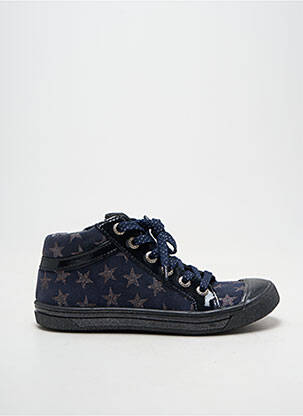 Baskets impression bout rond bleu BELLAMY fille