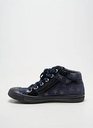 Baskets impression bout rond bleu BELLAMY fille