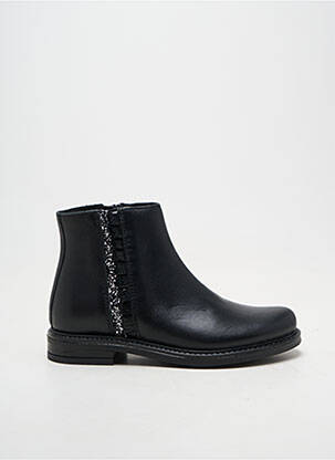 Bottines/boots semelle amovible chiquet noir BELLAMY fille