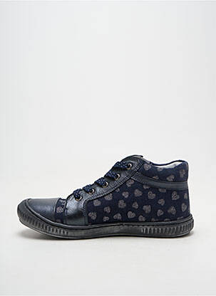 Baskets impression bout rond bleu BELLAMY fille