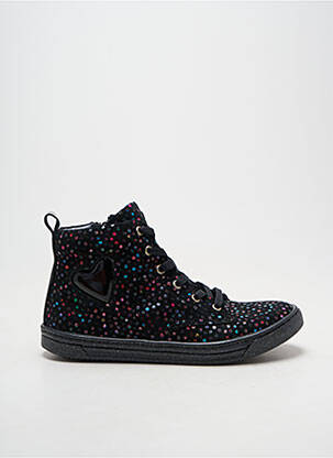 Bottines/boots tissage satiné bout rond noir BELLAMY fille