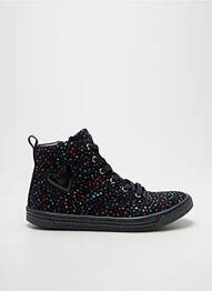 Bottines/boots impression bout rond noir BELLAMY fille
