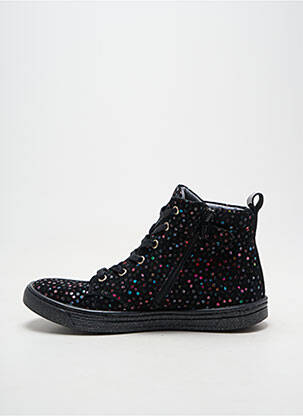 Bottines/boots tissage satiné bout rond noir BELLAMY fille