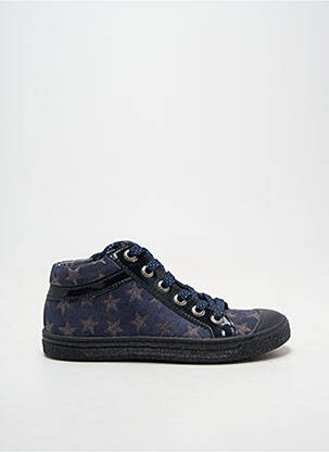 Baskets semelle amovible bout rond bleu BELLAMY fille