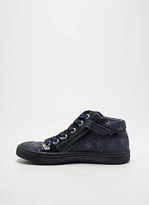 Baskets semelle amovible bout rond bleu BELLAMY fille