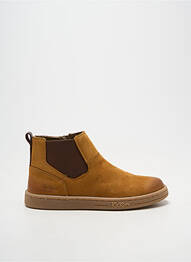 Bottines/boots fermeture zippée bout rond marron KICKERS garçon