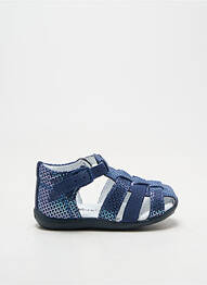 Sandales/nu pieds bout rond bout rond bleu KICKERS fille