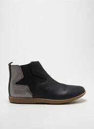 Bottines/boots tissage satiné bout rond argent KICKERS fille