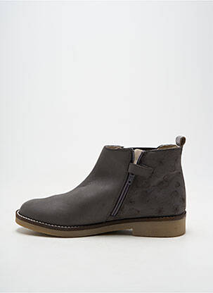 Bottines/boots talon bas talon bas gris KICKERS fille