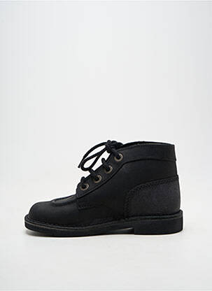 Bottines/boots fermeture lacets chiquet noir KICKERS garçon