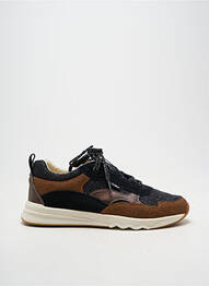 Baskets voute plantaire bout rond marron KICKERS fille