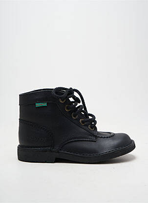 Bottines/boots fermeture lacets chiquet noir KICKERS garçon