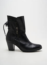 Bottines/boots cubain talon de 4 à 6cm noir GEO-REINO femme