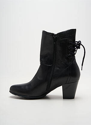 Bottines/boots cubain talon de 4 à 6cm noir GEO-REINO femme
