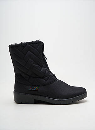 Bottines/boots fourrée talon plat jusqu'à 3cm noir SAMITEX femme