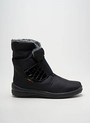 Bottines/boots fourrée talon plat jusqu'à 3cm noir SAMITEX femme