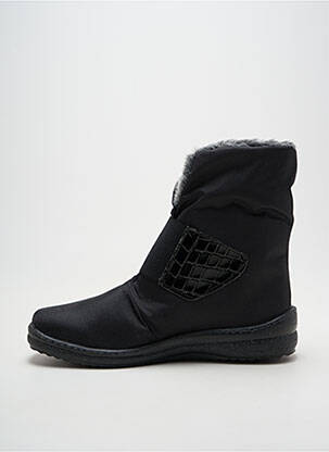 Bottines/boots fourrée talon plat jusqu'à 3cm noir SAMITEX femme