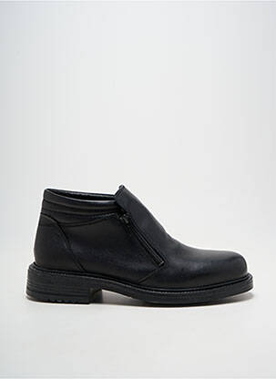 Bottines/boots fermeture zippée bout rond noir ARIMA homme