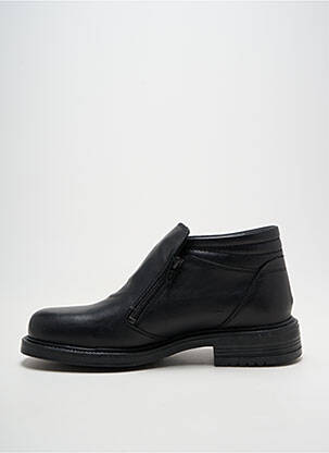 Bottines/boots fermeture zippée bout rond noir ARIMA homme