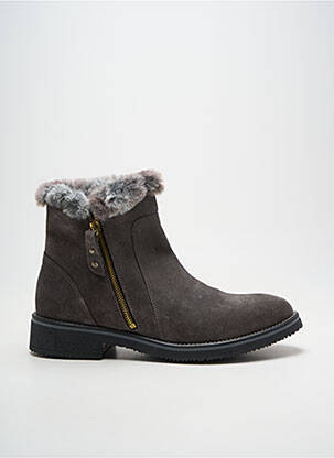 Bottines/boots talon bas talon plat jusqu'à 3cm gris W STYLE femme