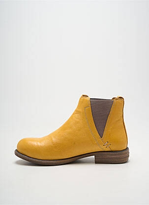 Bottines/boots talon bas talon plat jusqu'à 3cm jaune ELUE PAR NOUS femme