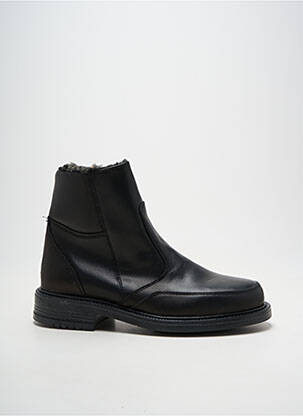 Bottines/boots fermeture zippée talon bas noir ARIMA homme