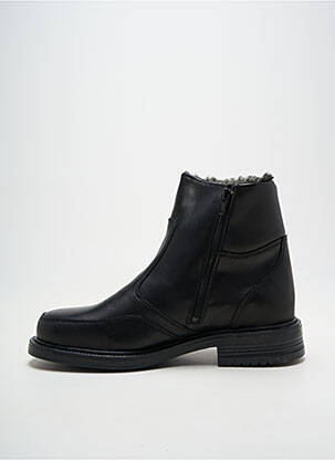 Bottines/boots fermeture zippée talon bas noir ARIMA homme