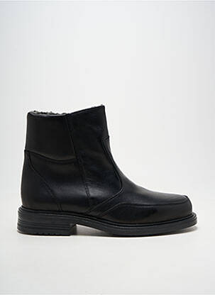 Bottines/boots fermeture zippée talon bas noir ARIMA homme