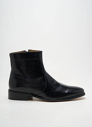 Bottines/boots semelle extérieure cuir talon bas noir ARIMA homme