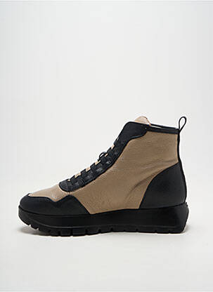 Bottines/boots matière lisse talon plat jusqu'à 3cm beige WONDERS femme