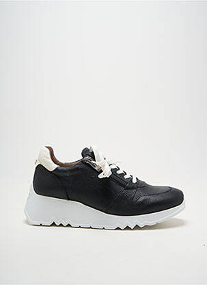 Baskets matière lisse talon de 4 à 6cm noir WONDERS femme