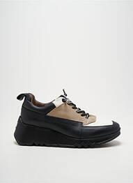 Baskets matière lisse talon de 4 à 6cm noir WONDERS femme