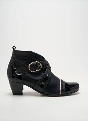 Bottines/boots matière lisse talon de 4 à 6cm noir INEA femme