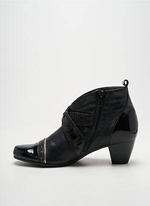 Bottines/boots matière lisse talon de 4 à 6cm noir INEA femme