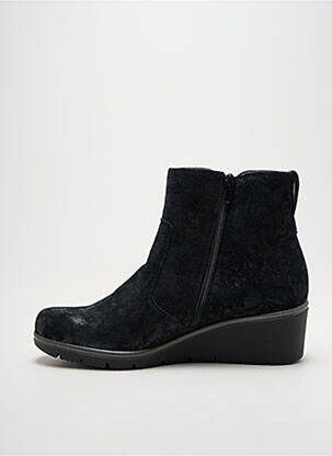 Bottines/boots tissage satiné talon de 4 à 6cm noir ARTIKA SOFT femme