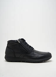 Bottines/boots tissage satiné bout rond noir ENVAL SOFT homme
