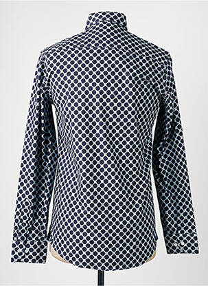 Chemise manches longues imprimé fantaisie bleu RECYCLED ART WORLD homme