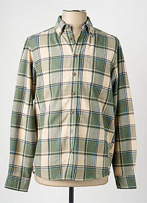 Chemise manches longues imprimé carreaux vert BLEND homme